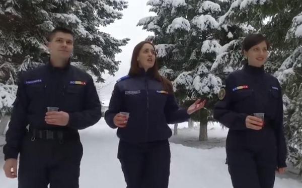 Jandarmeria, luata peste picior dupa un video dedicat lui Eminescu