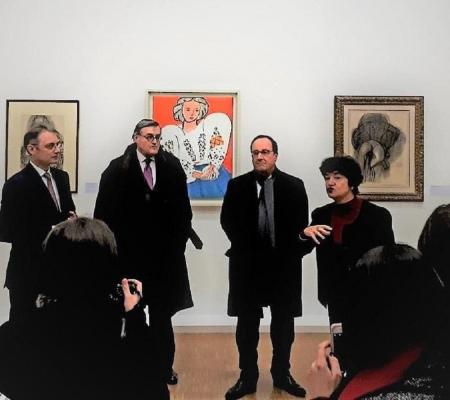 Francois Holllande, in vizita la Atelierul Brâncuși de la Paris