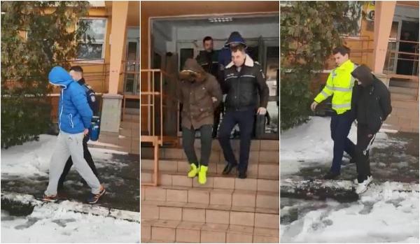 Hoti prinsi dupa ce au facut accident de masina