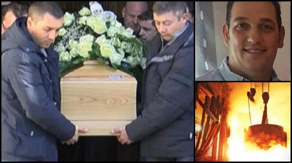 Râuri de lacrimi la înmormântarea românului ars în Italia cu oţel topit la peste 1300 grade. Marian a murit de Crăciun, după 8 luni de chin