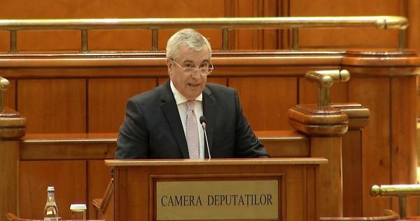 Tăriceanu, la dezbaterea moţiunii: "Dragă Viorica dacă ești ostatică la Guvern, clipește de două ori și te eliberăm!" (Video)