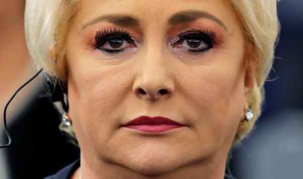 Viorica Dăncilă la Strasbourg în perioada în care era premier