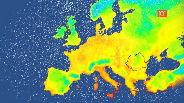 Harta cu prognoza meteo pentru ziua de 24 octombrie