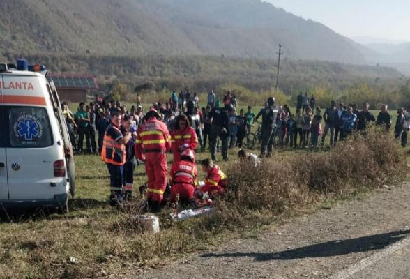 Copil spulberat de o mașină, în Brașov