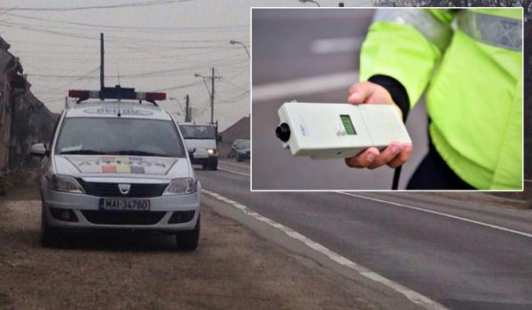 Şoferiţă cu alcoolemie record, accident cu maşina Poliţiei Rutiere Sibiu