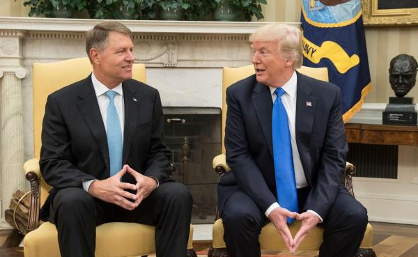 Donald Trump și Klaus Iohannis la Casa Albă