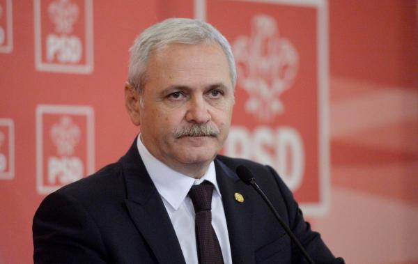 Liviu Dragnea într-o conferință de presă la PSD