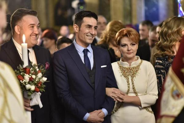 Olguța Vasilescu și Claudiu Manda la cununia religioasă