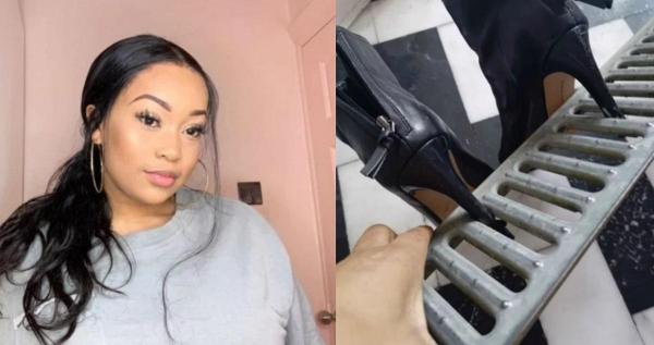 Tia tocmai veena de la o petrecere când a rămas blocată în gratiile de scurgere