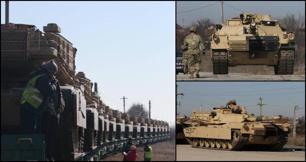 Americanii fac demonstrație de forță în România. Au descărcat în Portul Midia zeci de tancuri şi tehnică militară (Video)