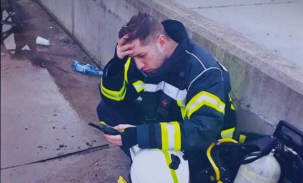 Maiorul Ovidiu Costea în operațiunea de la incendiul din Alba Iulia