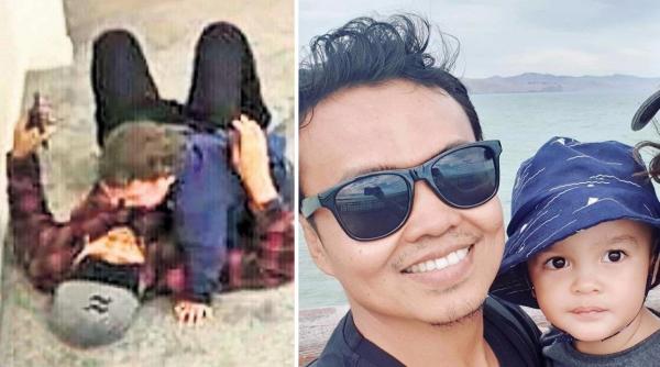 Zulfirman Syah și fiul său pe care l-a salvat