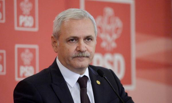 Liviu Dragnea într-o conferință de presă la PSD