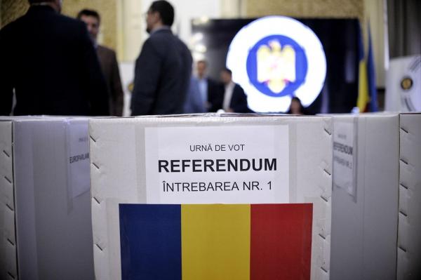 Urnă de vot pentru referendumul pentru justiție