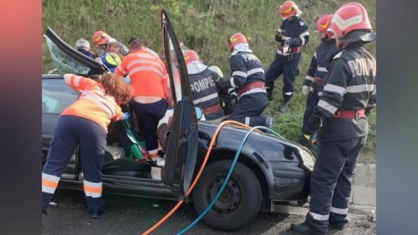 Locul accidentului din Giurgiu