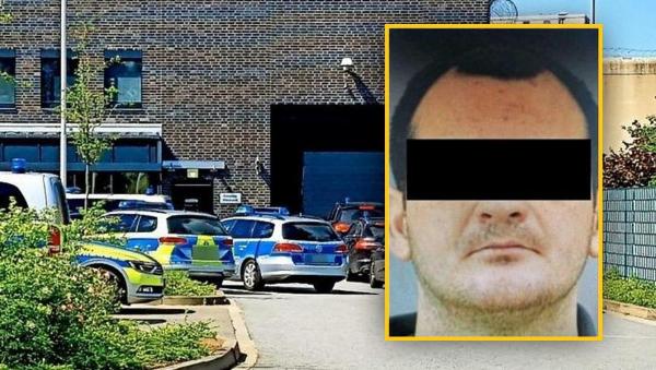 Poliție în fața închisorii din Lubeck