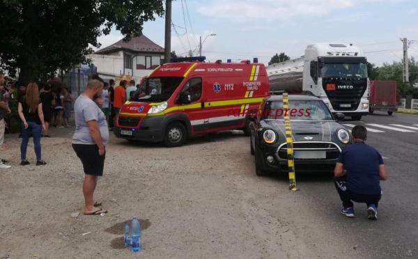 Locul accidentului din Râmnicu Sărat