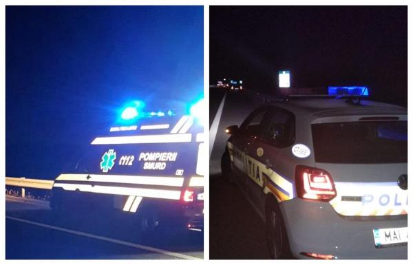 Accident mortal pe Autostrada A4, o persoană a fost lovită de trei maşini
