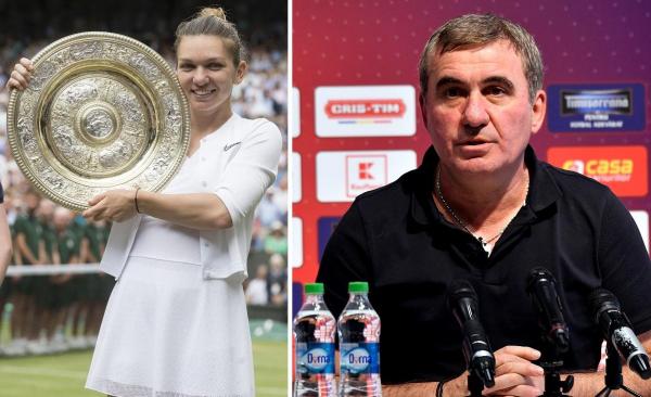 Gheorghe Hagi în conferință de presă și Simona Halep la Wimbledon