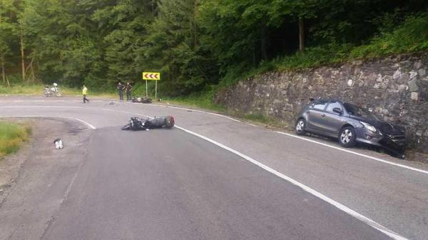 Locul accidentului de pe Transfăgărășan