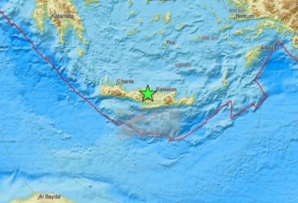 Cutremur puternic în Grecia. Seismul a lovit insula Creta, în această dimineaţă