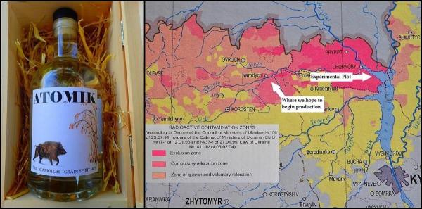 A apărut votca Atomik, făcută cu cereale de la Cernobâl