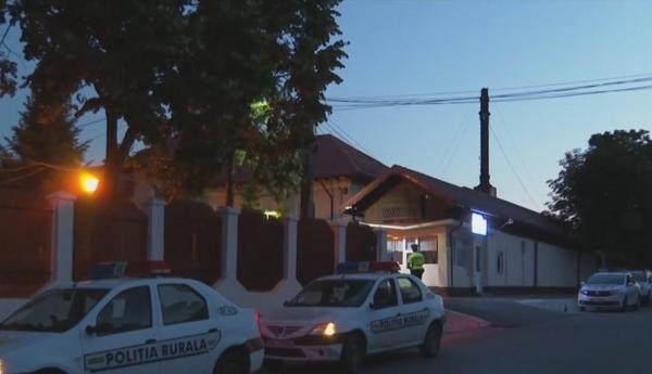 Intrarea spitalului din Săpoca, Buzău