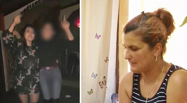 Mama Luizei Melencu privește fotografiile fiicei