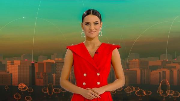 Prezentatoarea Horoscopului, Rosse, în platoul Observator