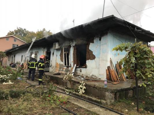 Bărbatul rănit în explozie a ajuns la spitalul din Galați