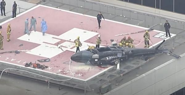 Un elicopter care transporta o inimă pentru transplant s-a prăbușit pe acoperișul spitalului, în SUA