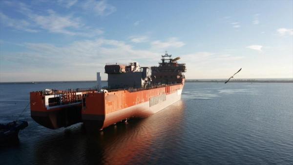 Cinci nave lansate la Șantierul Naval Damen Mangalia, ministrul Economiei: "România, din nou un lider în construcția navală"