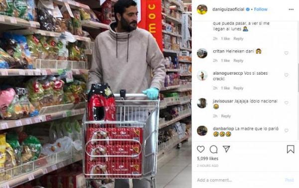 Daniel Guiza și-a făcut provizii pentru carantină