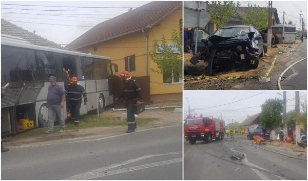 În urma accidentului a fost spartă o conductă de gaz