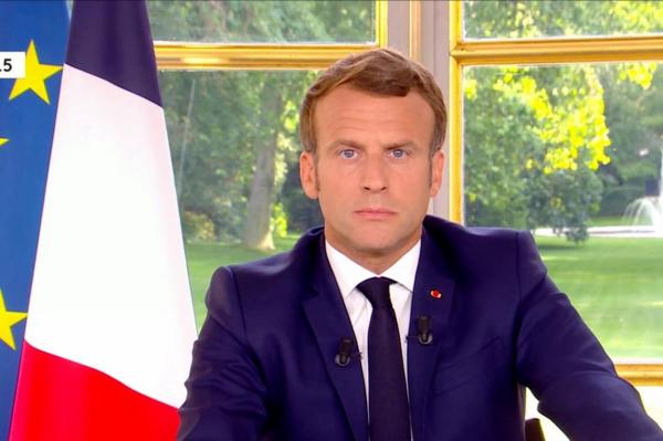 Emmanuel Macron în discursul televizat