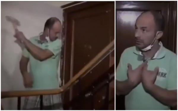 Un român din Spania și-a făcut dreptate cu ciocanul în mână, în fața jurnaliștilor