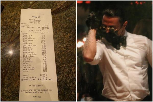 Preţuri exorbitante la restaurantul lui Nusret Gokce ("Salt Bae") din Londra