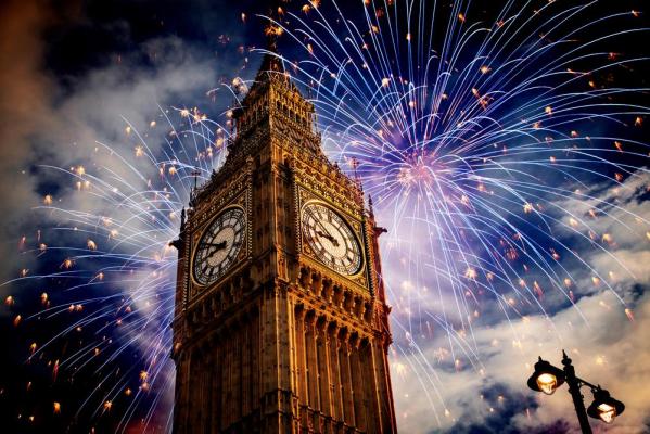 Focuri de artificii în Londra