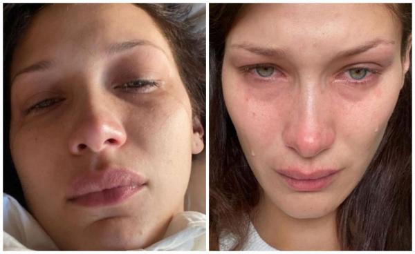 Bella Hadid, cel mai apreciat supermodel din lume, s-a filmat plângând, fără machiaj. "Așa arăt de fapt în fiecare zi"
