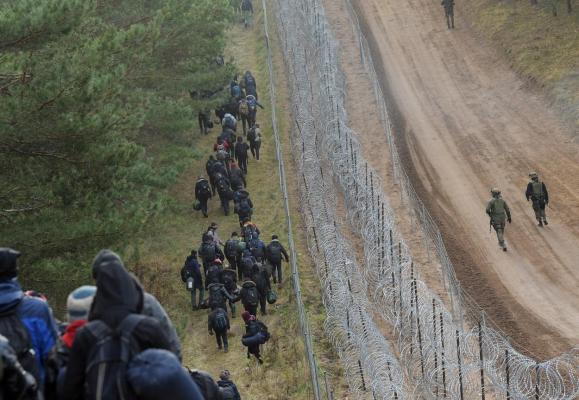 Migranţi la graniţa dintre Belarus şi Polonia