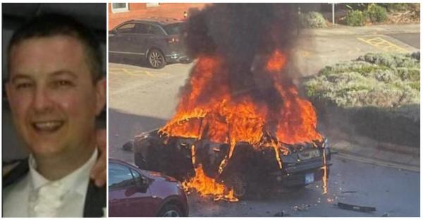 Taximetristul a oprit maşina în ultimul moment, apoi l-a blocat pe atacator în interiorul vehiculului