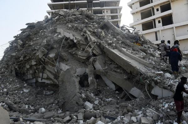 Clădire prăbuşită în Nigeria