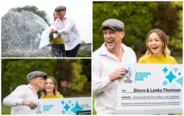 Steve Thomson şi soţia sa, Lenka, au câştigat în 2019 marele premiu EuroMillions, în valoare de 105 milioane de lire sterline