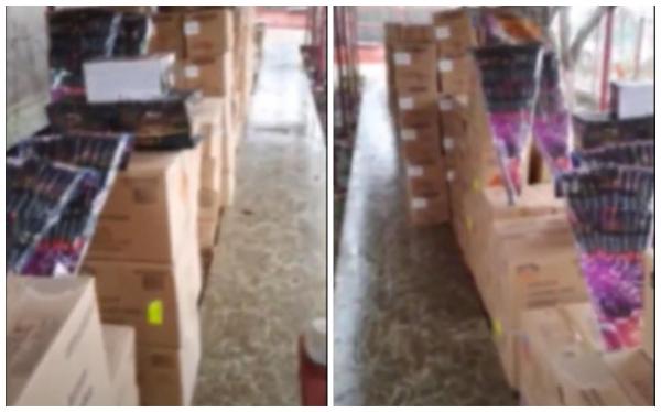 Percheziţii în Ialomiţa: 4,5 tone de artificii, pregătite pentru Revelion, au fost ridicate de poliţişti. VIDEO