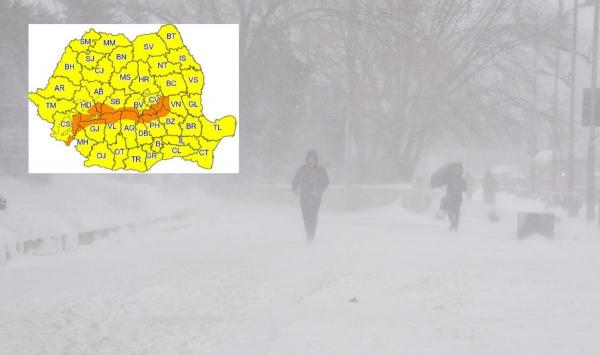 Ninsori şi viscol în România