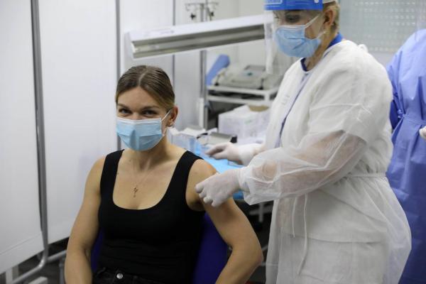 Simona Halep s-a vaccinat anti-Covid cu serul Pfizer