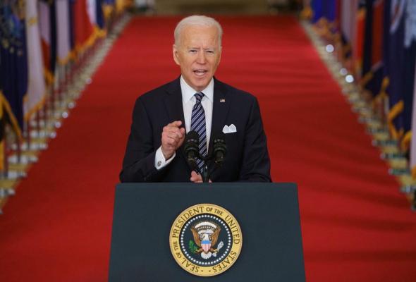 Joe Biden vrea ca toți americanii eligibili să se vaccineze până în mai și anunță ziua independeței față de coronavirus