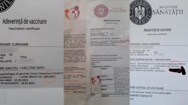 Mărturii ale românilor vaccinaţi cu AstraZeneca - lotul AVB 2856: "Am crezut că mor în noaptea în care am făcut vaccinul. Nu voi mai merge la rapel! "