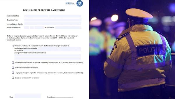 Model de declaraţie pe propria răspundere