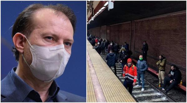 Salarii tăiate pentru angajaţii Metrorex care au participat la protest. Florin Cîţu: "Nimeni nu este mai presus de lege!"